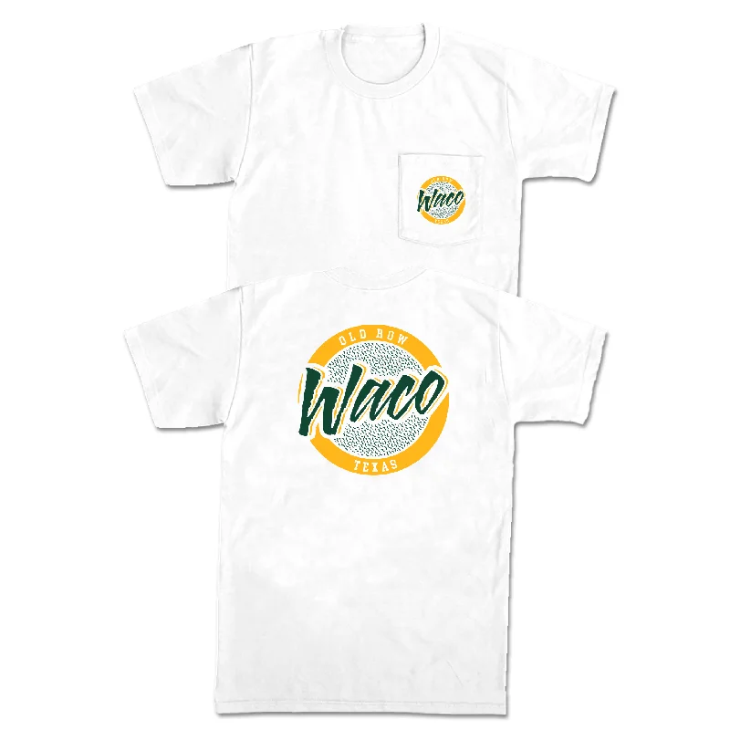 Personalized T-Shirt For School Trips-Waco, Texas Circle Logo Pocket Tee