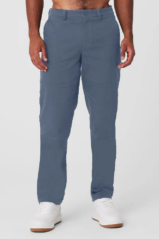 Custom Pants For Holidays-Edition Sueded Pant - Bluestone