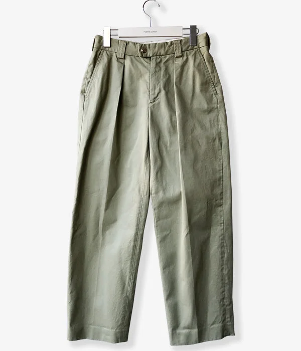 Personalized Pants For Running-FUMIKA_UCHIDA/CHINO TAPERED SLACKS(KHAKIBEIGE_silver)