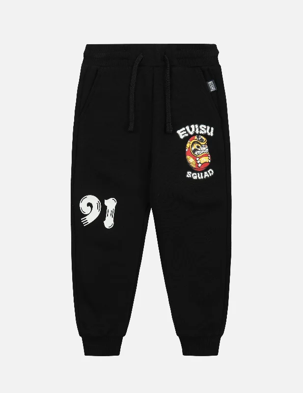 Personalized Pants For Road Trips-Daruma and Kamon Print Sweatpants