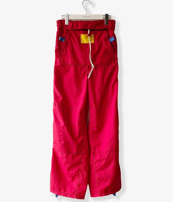 Custom Skinny Pants-FUMIKA_UCHIDA/NYLON DOUBLE KNEE OVER PANTS(RED)