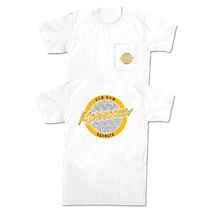 Funny Custom T-Shirt For Parties-Kennesaw, Georgia Circle Logo Pocket Tee