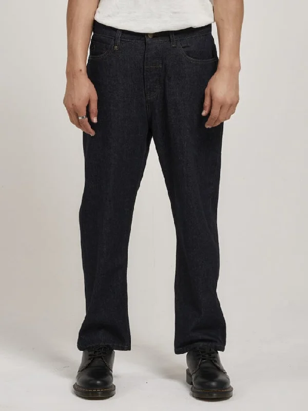 Custom Pants For College Teams-Slacker Denim Jean - Raw Indigo