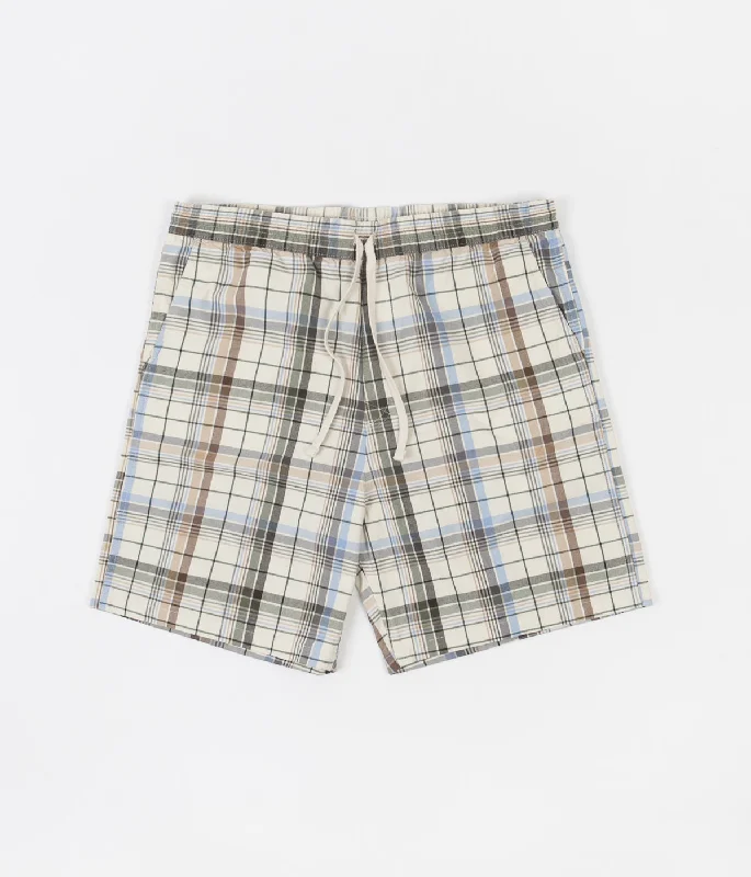 Personalized Custom Board Shorts-Carhartt Vilay Shorts - Vilay Check / Natural