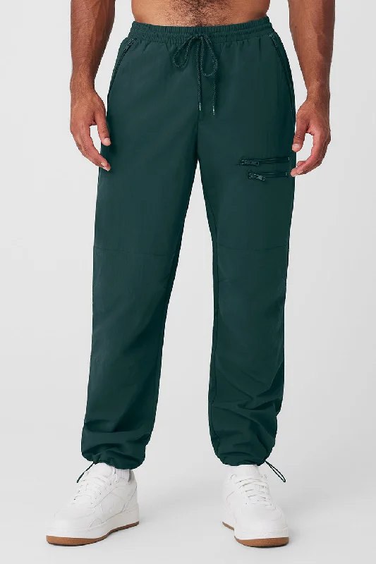 Custom Pants For Travel Comfort-Takeaway Track Pant - Midnight Green