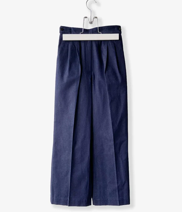 Personalized Pants For Everyday Comfort-PHEENY/VINTAGE DENIM 2 TUCK SLACKS(INDIGO)