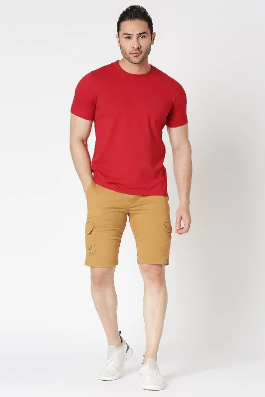 Personalized Shorts For Evening Wear-Cargo Cotton Stretch Shorts