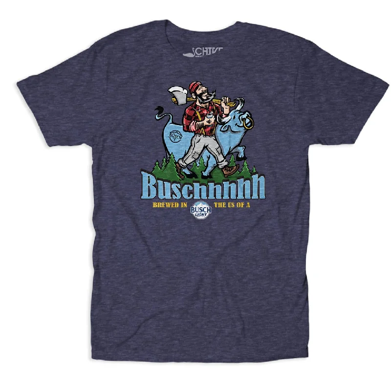 Personalized T-Shirt With Custom Colors-Busch Brewed In The US Of A Tee