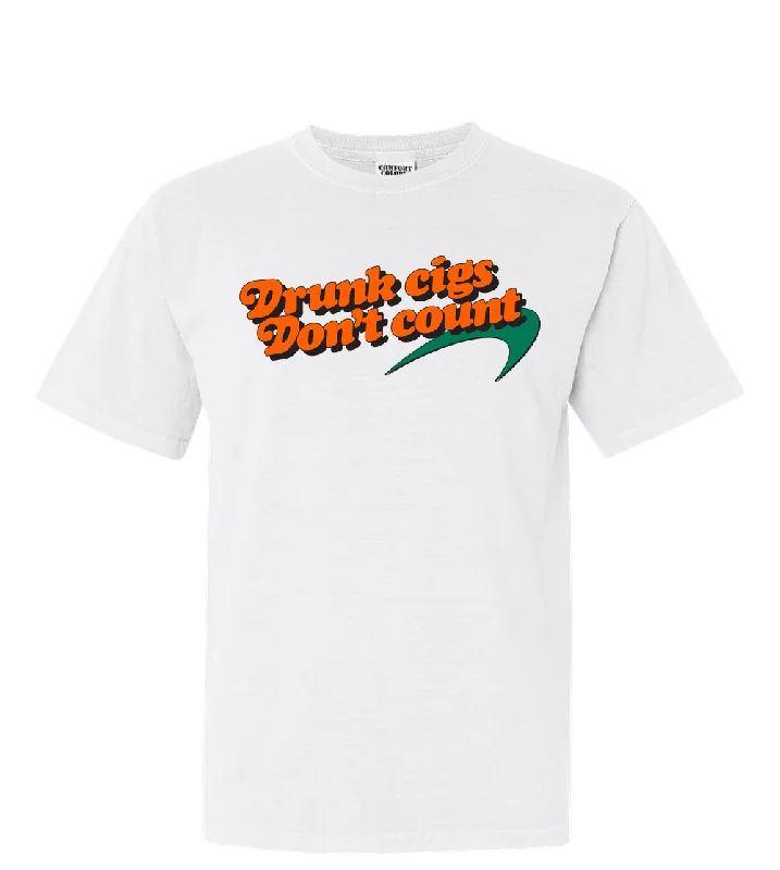 Custom T-Shirt For Holidays-Drunk Cigs Dont Count Tee