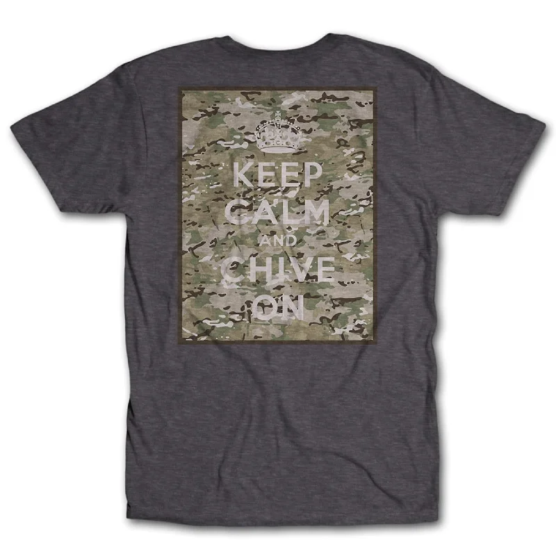 Custom Printed T-Shirt For Fans-Keep Calm Multicamo Tee