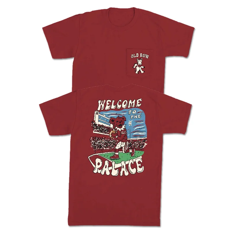 Custom Printed T-Shirt For Clubs-Welcome to the Palace Pocket Tee