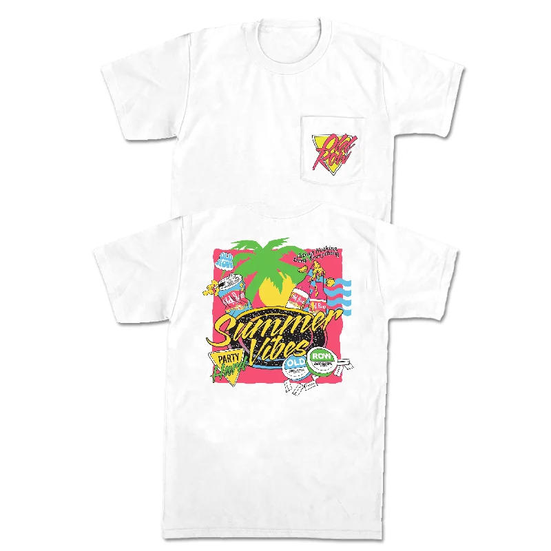 Custom T-Shirt For Father’s Day Gifts-The Summer Vibes Pocket Tee