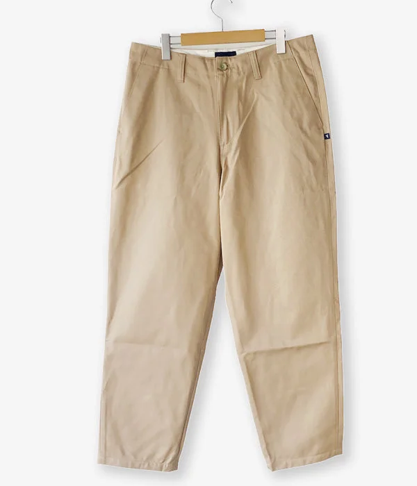 Custom Pants For Daily Fitness-DESCENDANT/DC-6 TWILL TROUSERS (BEIGE)