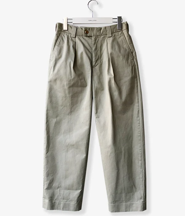 Personalized Pants For Custom Prints-FUMIKA_UCHIDA/CHINO TAPERED SLACKS(BEIGE_gold)