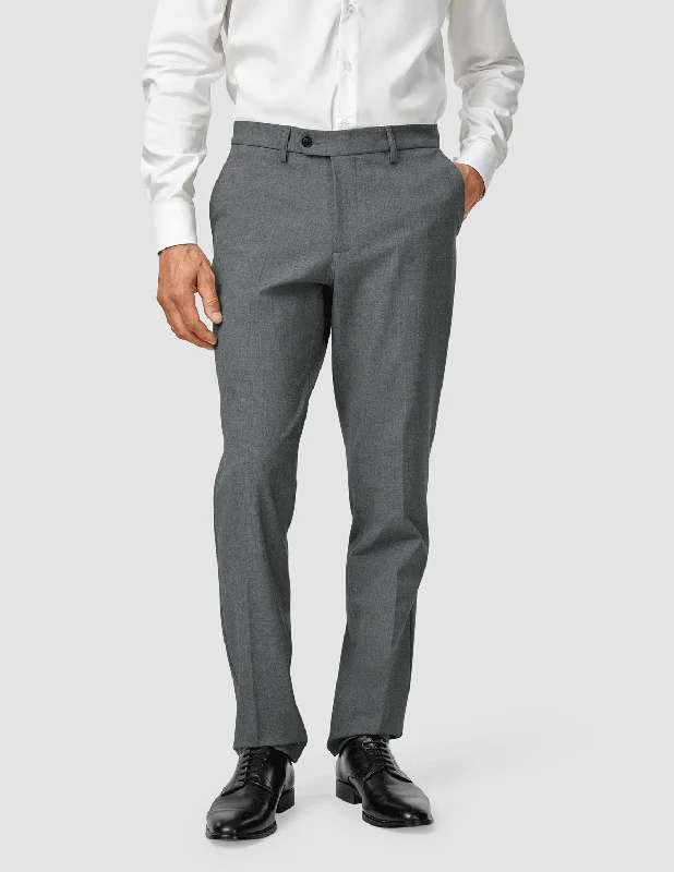 Custom Pants For Fall And Winter-Essential Suit Pants Regular Dark Grey Melange