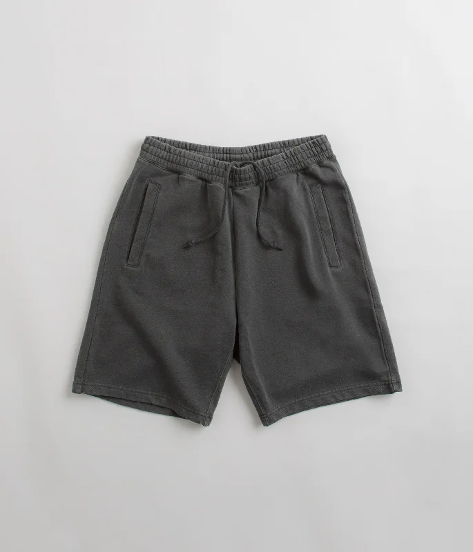 Custom Cargo Shorts For Casual Wear-Carhartt Nelson Sweat Shorts - Charcoal