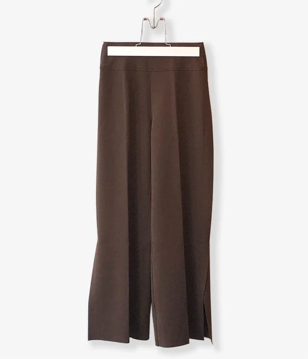 Custom Jogger Pants-PHEENY/AMUNZEN SIDE STRIPE PANTS(BROWN)