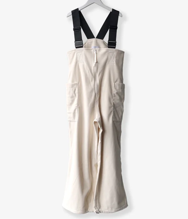 Personalized Leather Pants-PHEENY/POLARTEC FLEECE OVERALLS(IVORY)