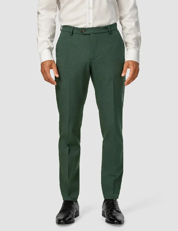 Custom Relaxed Fit Pants For Comfort-Essential Suit Pants Regular Pine Green