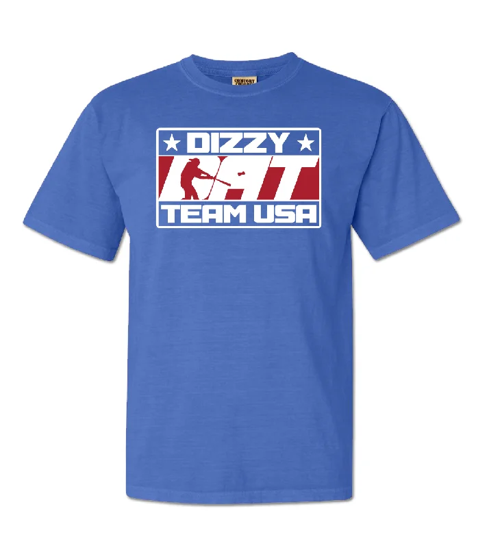 T-Shirt With Your Custom Artwork-Dizzy Bat Team USA Tee