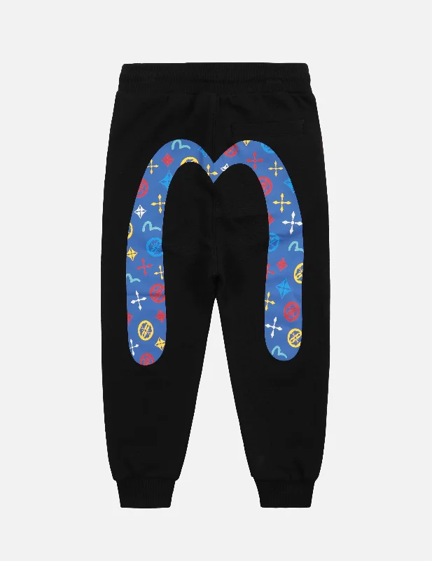 Personalized Pants For Yoga Retreats-Bear and Logo Daicock Print Sweatpants