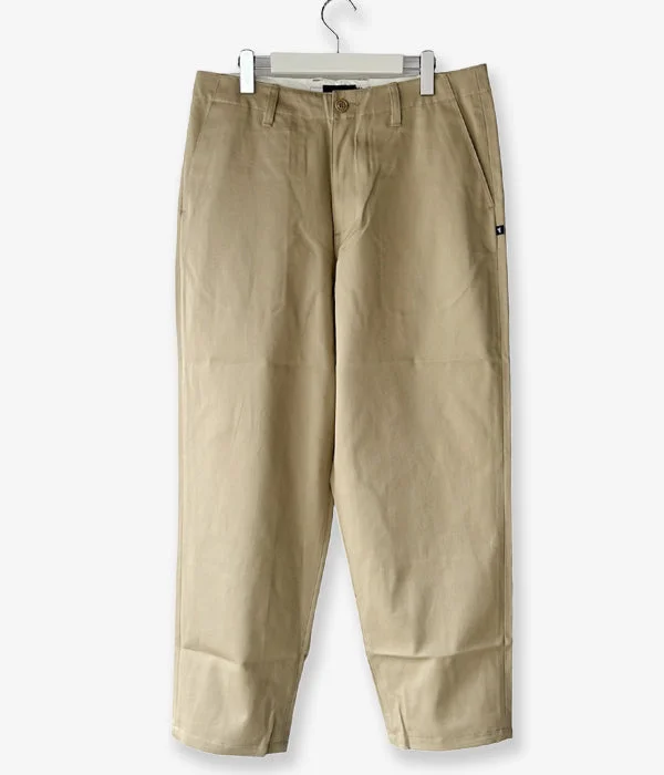 Personalized Pants For All-Day Comfort-DESCENDANT/DC-6 ORGANIC COTTON TWILL TROUSERS (KhaKee)