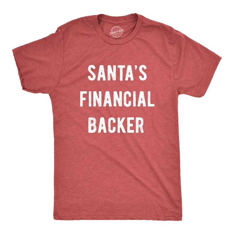 Personalized T-Shirt For Class Reunions-Santa's Financial Backer Men's T Shirt