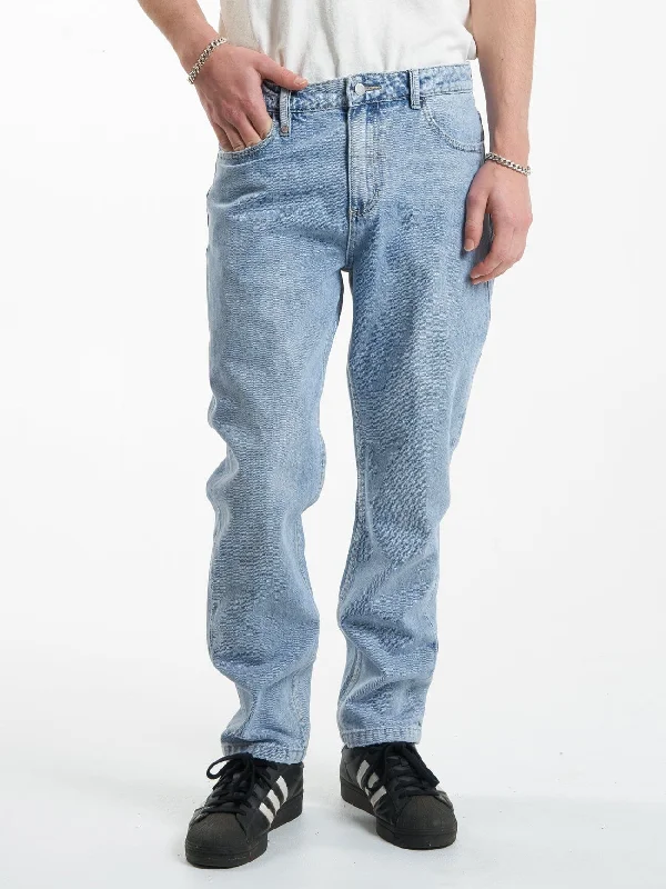 Custom Pants For Comfort Wear-Unchopped Denim Jean - Endless Blue