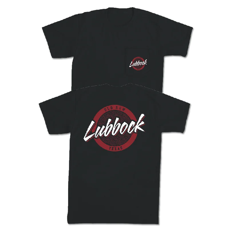 Funny T-Shirt With Sarcasm-Lubbock, Texas Circle Logo Pocket Tee