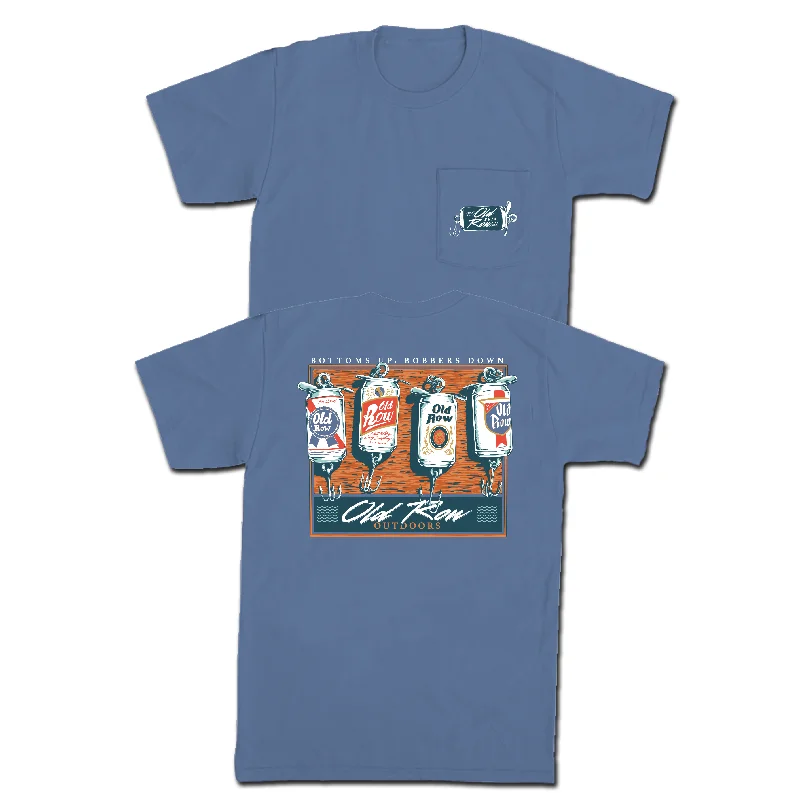 Personalized T-Shirt For Father’s Day-Bottoms Up Bobbers Down Pocket Tee