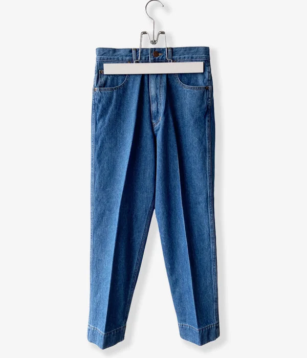 Custom Pants For Jogging-PHEENY/STANDARD DENIM PANTS(INDIGO)