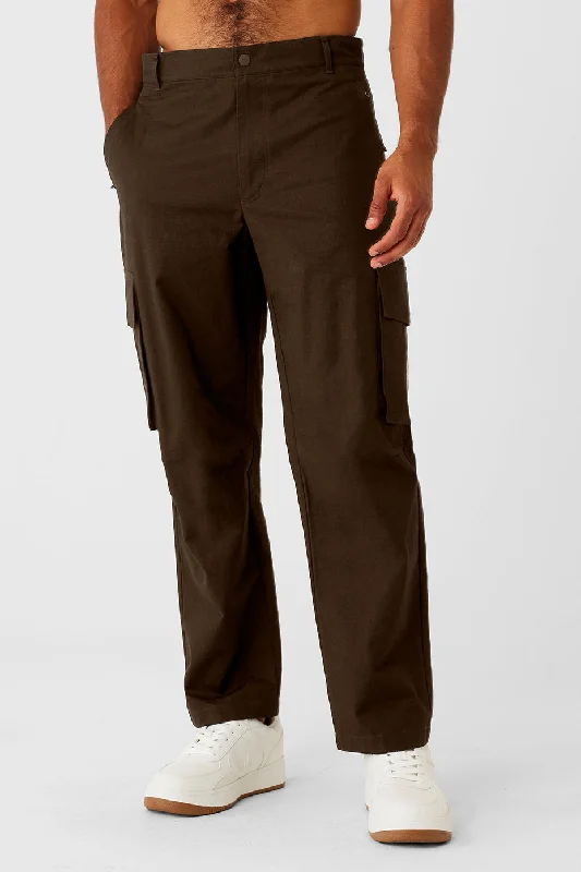 Custom Pants For Outdoor Activities-Cargo Ripstop Trouser - Espresso