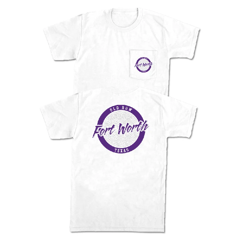 Custom T-Shirt For Business Promotion-Fort Worth, Texas Circle Logo Pocket Tee