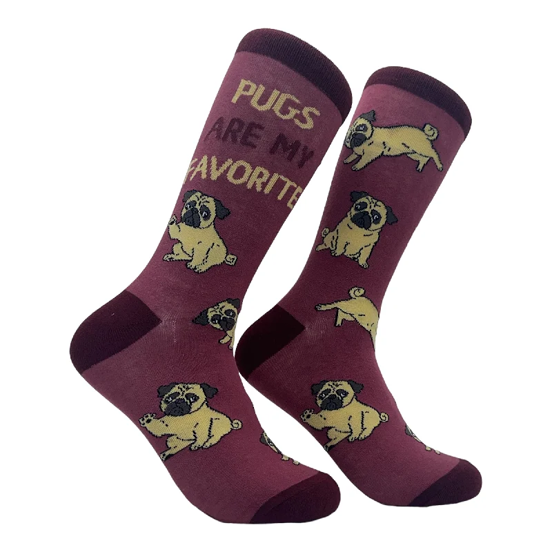 Custom Socks For Custom Fit-Women's Pugs Are My Favorite Socks