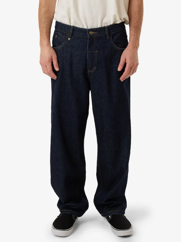 Personalized Pants For Comfortable Fit-Big Slacker Denim Jean - Raw Indigo