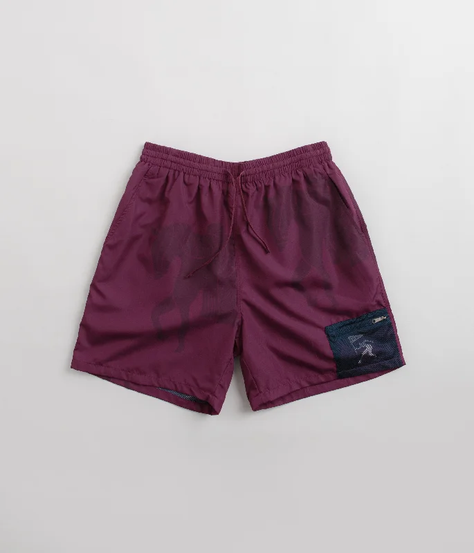 Personalized Basketball Shorts-by Parra Short Horse Shorts - Tyrian Purple