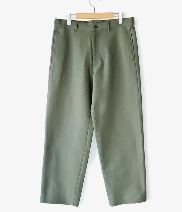 Custom Sports Pants For Athletes-WELCOME-RAIN/STRAIGHT CHINO TROUSER (OLIVE)