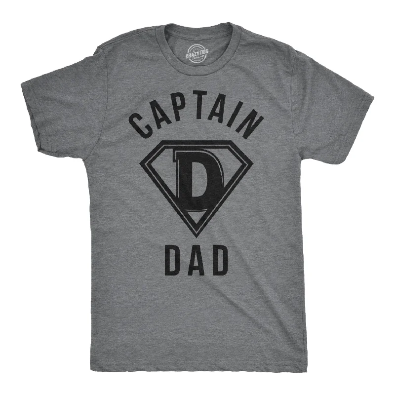 Custom T-Shirt For Family Gifts-Captain Dad Men's T Shirt