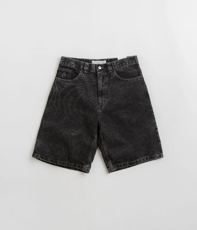 Custom Shorts For Travel & Exploration-Polar Big Boy Shorts - Silver Black