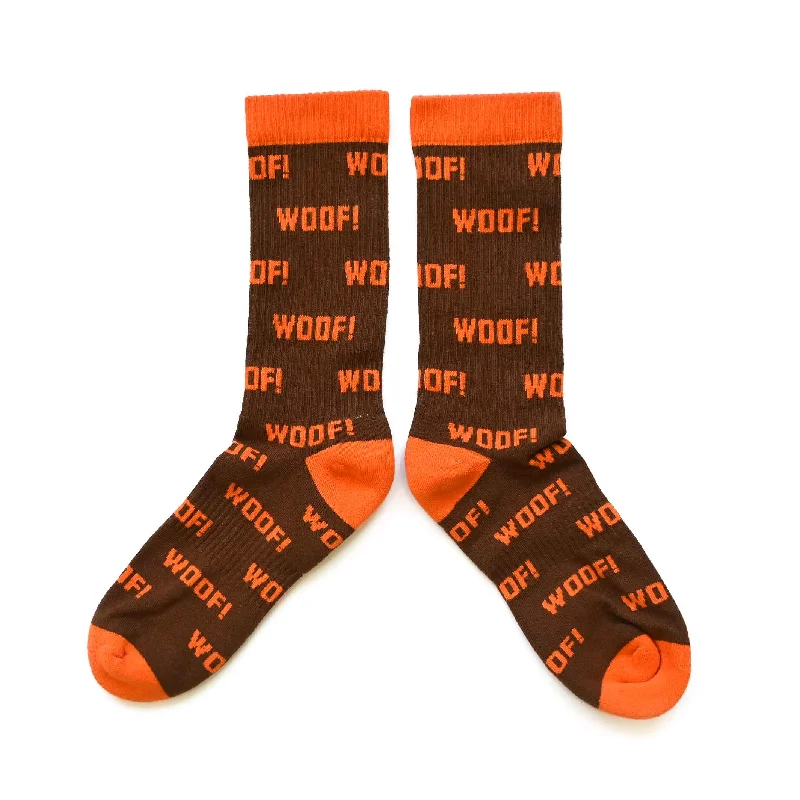 Personalized Socks For Crossfit-'WOOF!' Crew Socks