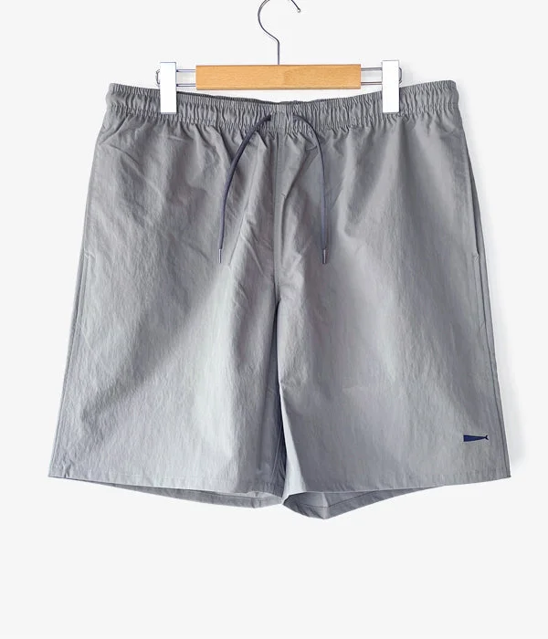 Custom Pants For Fitness Classes-DESCENDANT/TIDE NYLON SHORTS (GRAY)