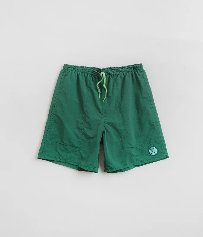 Custom Running Shorts For Women-Patagonia Baggies Longs 7" Shorts - GPIW Crest: Conifer Green