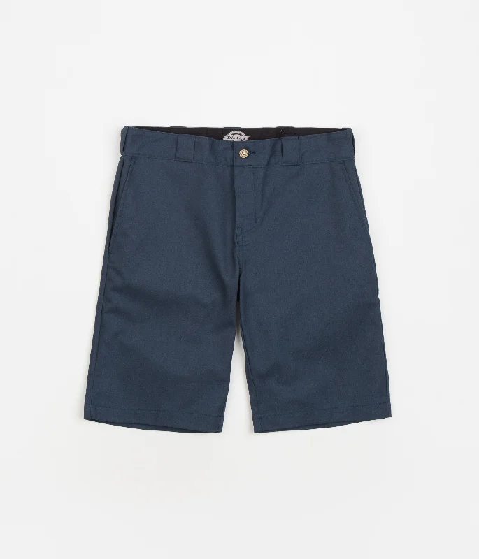 Custom Designed Shorts For Vacation-Dickies Flex Slim Fit Work Shorts - Air Force Blue