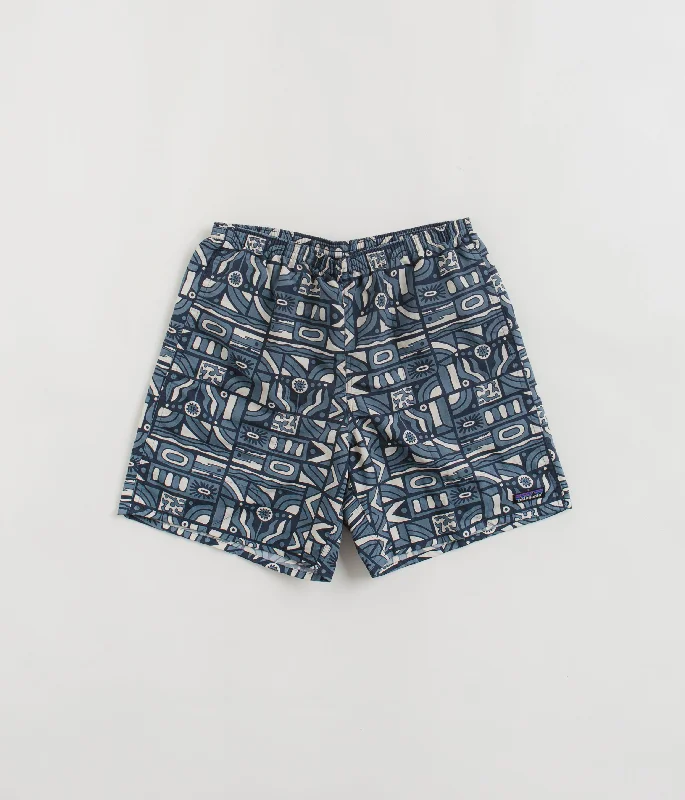 Personalized Shorts With Fun Designs-Patagonia Baggies Longs 7" Shorts - New Visions: New Navy