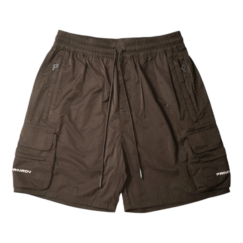 Custom Cargo Shorts For Men-Luxury Cargo Shorts V2 - Brown