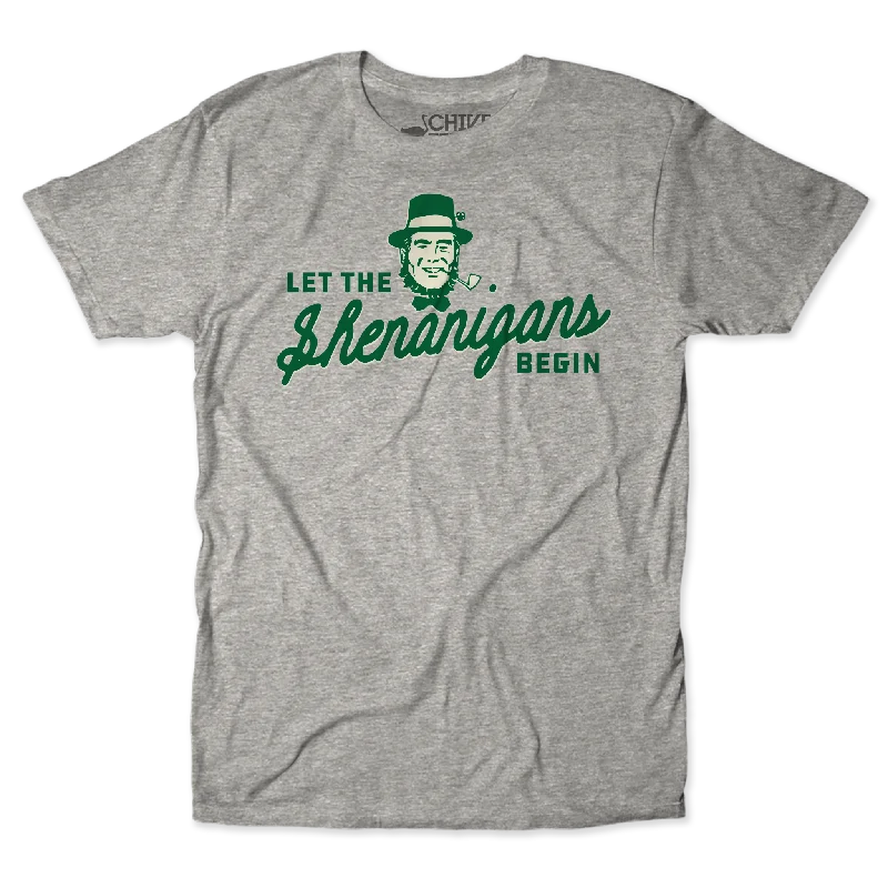 Personalized T-Shirt For Memorial Gifts-Let The Shenanigans Begin Unisex Tee