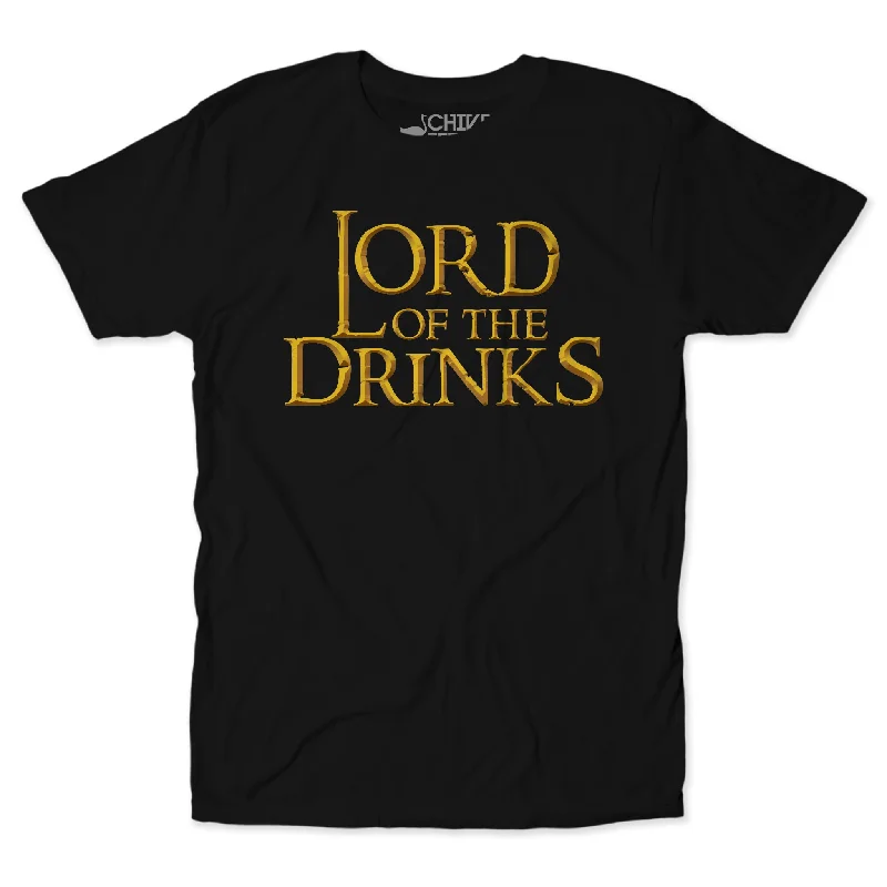 T-Shirt With Funny Quotes-Lord Of The Drinks V2 Unisex Tee