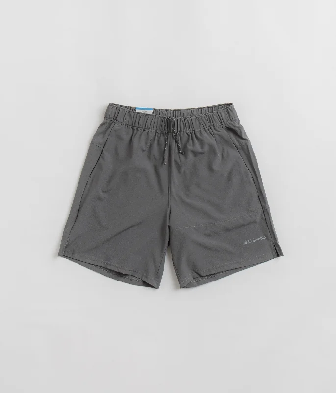 Custom Summer Shorts For Men-Columbia Hike Color Block Shorts - City Grey