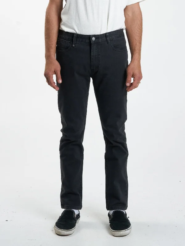 Custom Pants For Outdoor Sports-Bones Denim Jean - Dusk Black