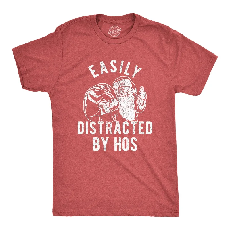 Personalized T-Shirt For Couples-Easily Distracted By Hos Men's T Shirt